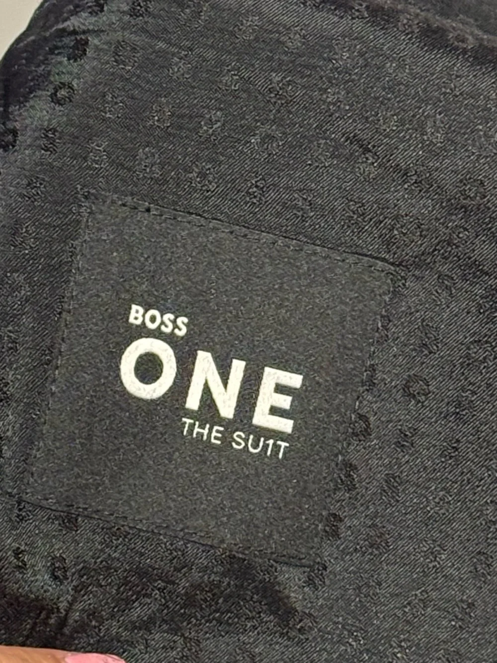 BOSS ONE HUGO BOSS Men’s Navy Jacquard Suit Vest Waistcoat 44R 25”